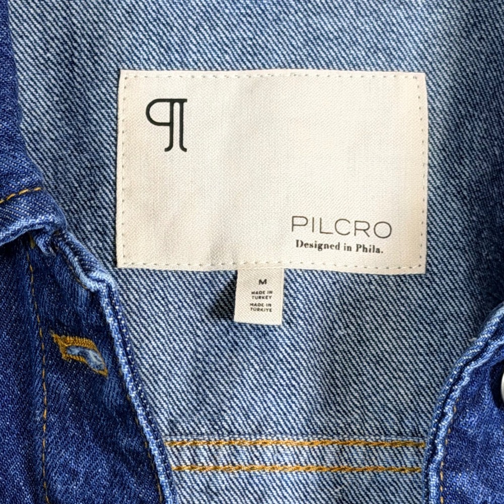 NWT Anthropologie PILCRO Puff Sleeve Denim Jean Jacket Women's Medium‎ - Picture 5 of 11